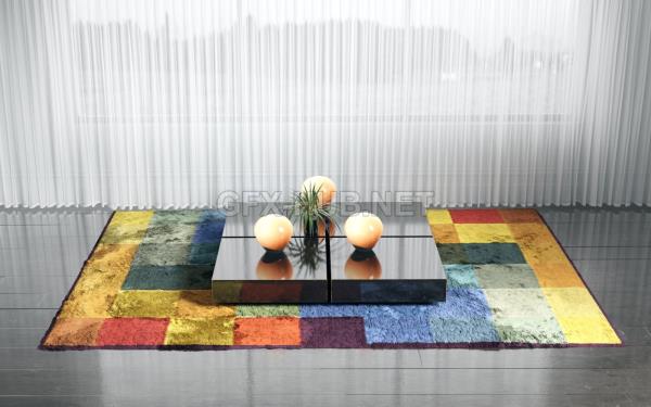 جلو مبلی - دانلود مدل سه بعدی جلو مبلی - آبجکت سه بعدی جلو مبلی -Coffee Table 3d model free download  - Coffee Table 3d Object - Coffee Table OBJ 3d models - Coffee Table FBX 3d Models - Furniture-مبلمان - موکت - زیرانداز - گلیم - carpet